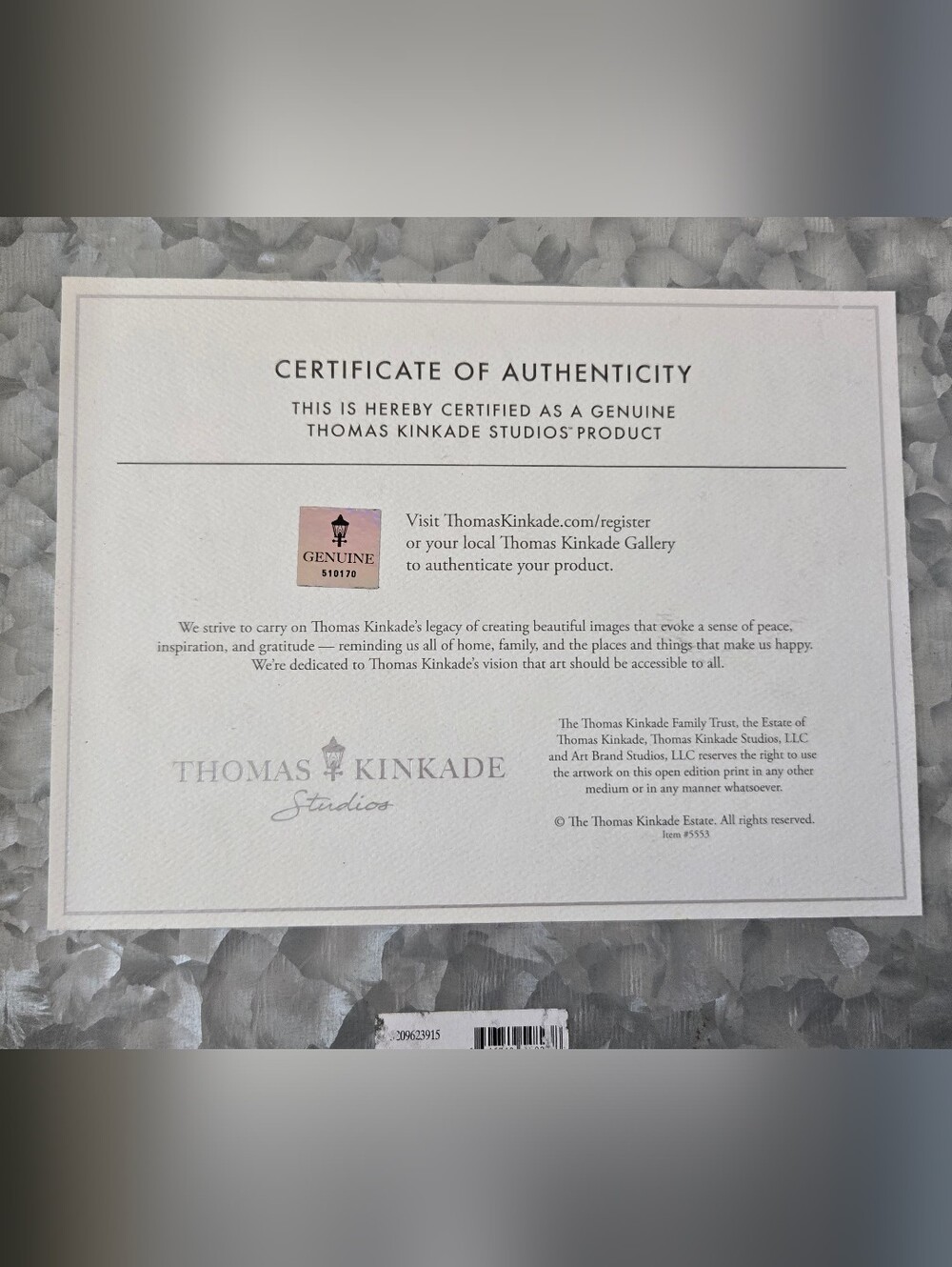 Thomas Kinkade Studios limited edition metal box art titled The Mandalorian™ - Picture 3 of 3